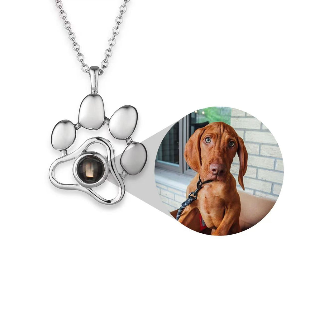 custom-photo-projection-paw-print-necklace-silver-with-dog-photo