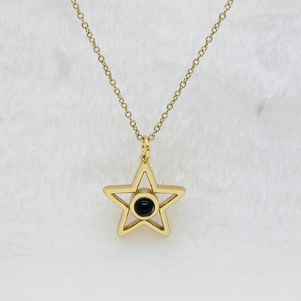 custom-photo-projection-star-necklace-gold