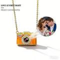 Custom Vintage Camera Photo Projection Necklace – Personalized Gift for Photography Lovers