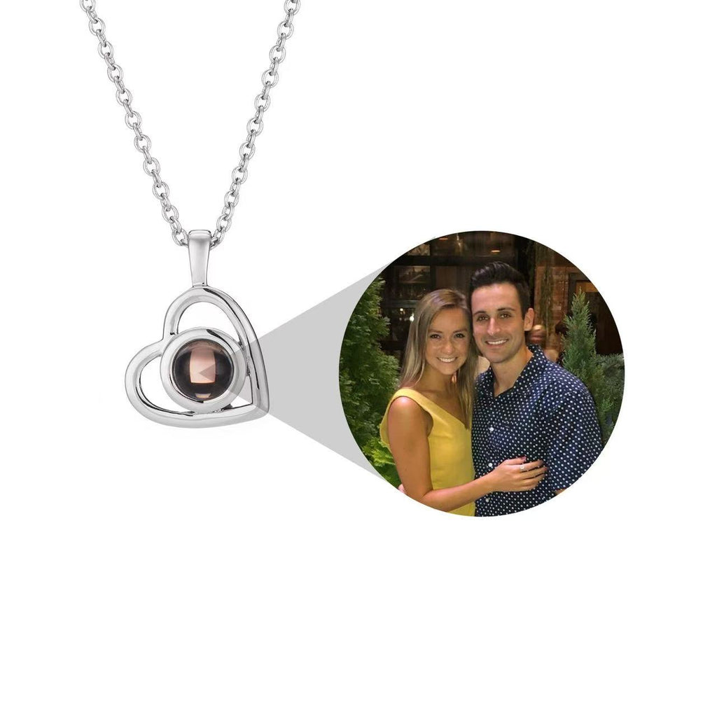 Projection Photo Necklace – I Love You in 100 Languages, Personalized Customization