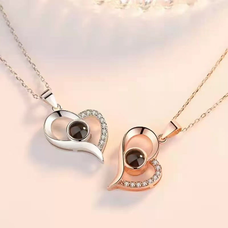 Custom Photo Projection Necklace – Personalized Gift for Her