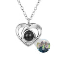 Custom Photo Projection – Unique Heart-Shaped Necklace, Personalized Holiday Gift