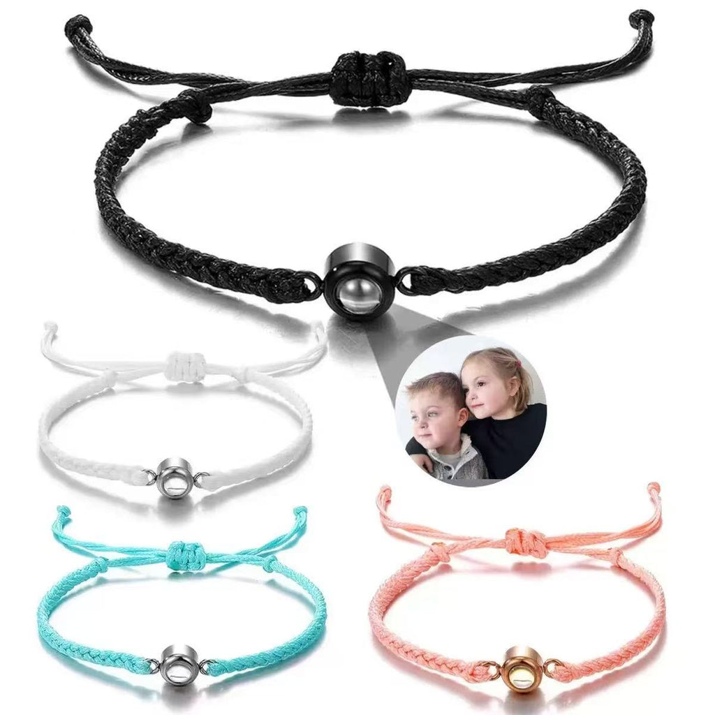 Custom Photo Projection Bead Bracelet – Romantic Christmas & Valentine’s Day Gift