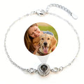 Personalized Photo Projection Bracelet, Hidden Picture Minimalist Bracelet Gift for Her