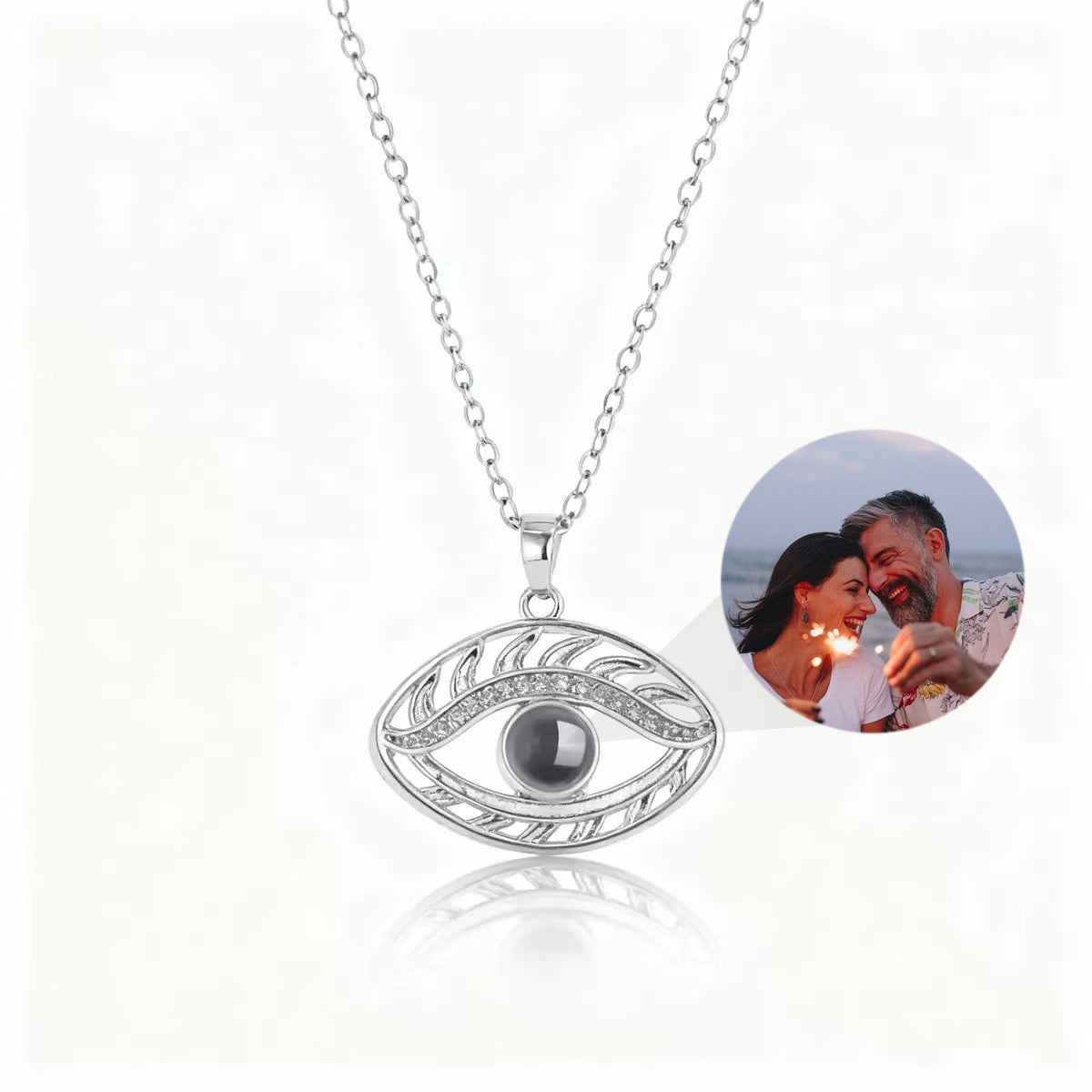 custom-photo-projection-evil-eye-necklace-silver
