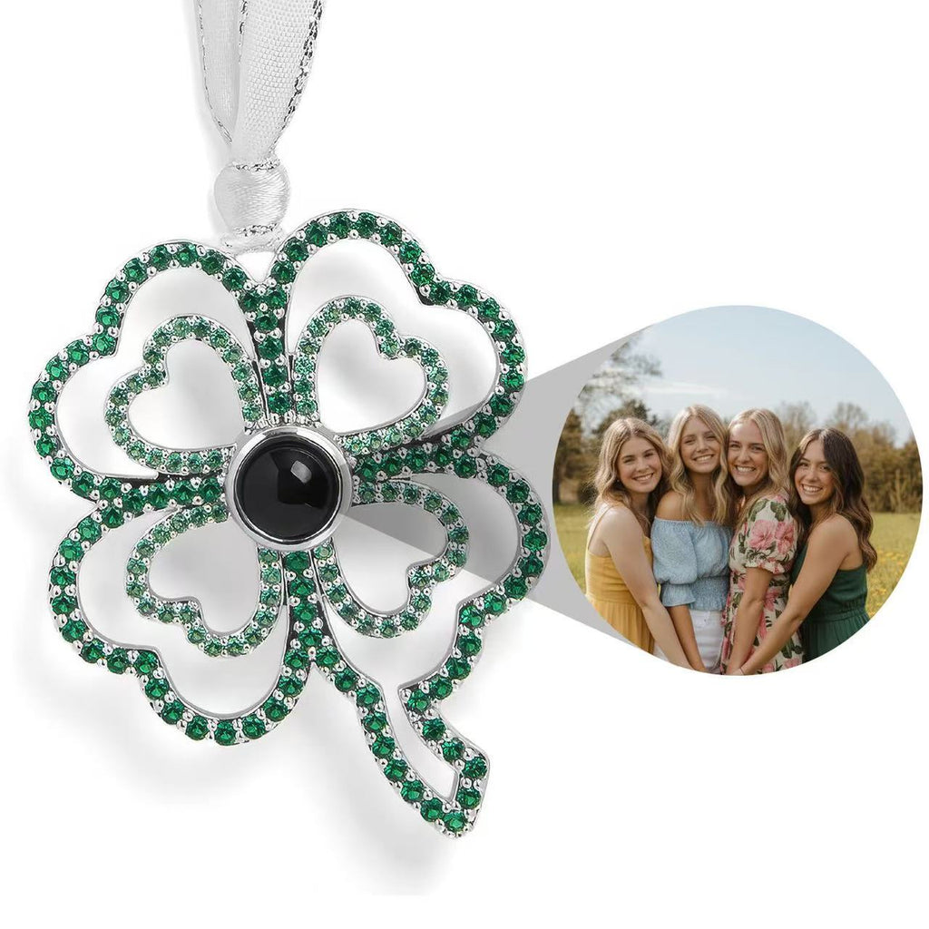 Personalized Photo Projection Ornament | Angel, Bird, Snowflake Christmas Tree Hanging Decor, Memorial Gift