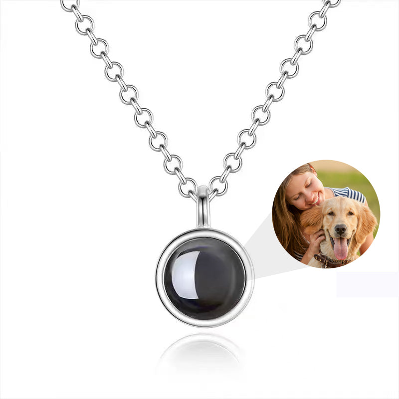 Custom Photo Projection Hollow Ball Necklace – Personalized Memory for Couples & Loved Ones