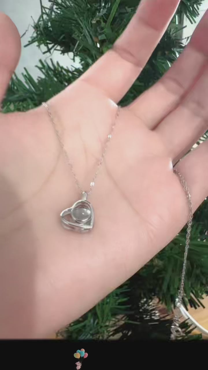 Custom Photo Projection Necklace Collection – Personalized Romantic Gifts for Her